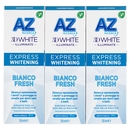 AZ Ricerca Dentifricio 3D White Illuminate Express Whitening Bianco Fresh 3 x 50 ml